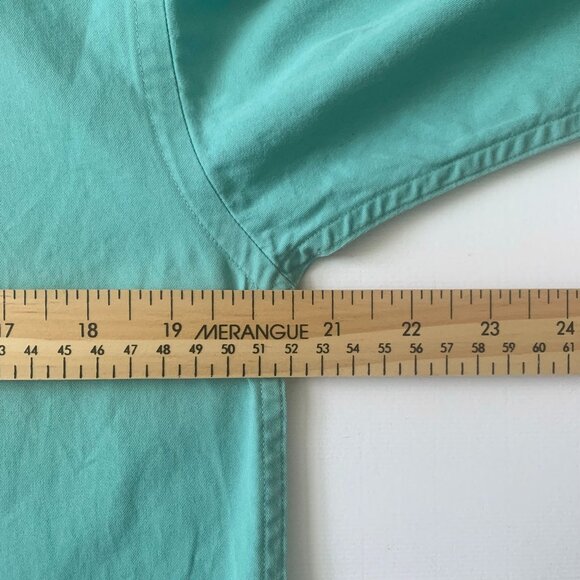 Ralph Lauren Dress Shirt Teal Polo Pony Horse Coastal Grandma Prep Academia - Picture 7 of 11